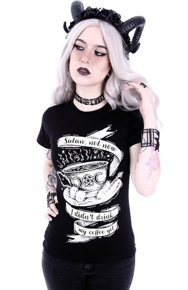 Gothic t-shirt with a gothic coffee 