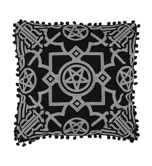 BLAIR BLACK CUSHION Gothic pillowcase dark home decor