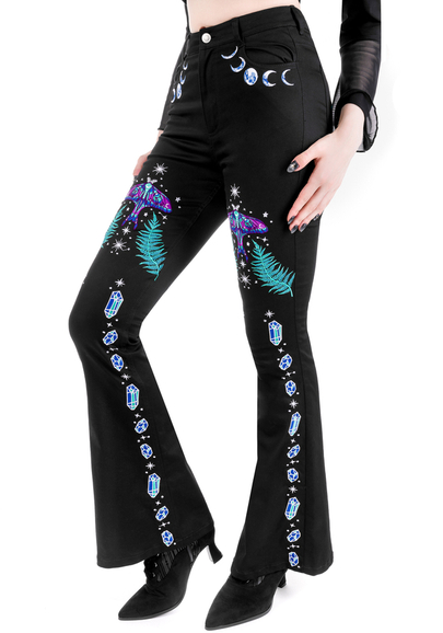 ENCHANTED FOREST BELL-BOTTOM JEANS