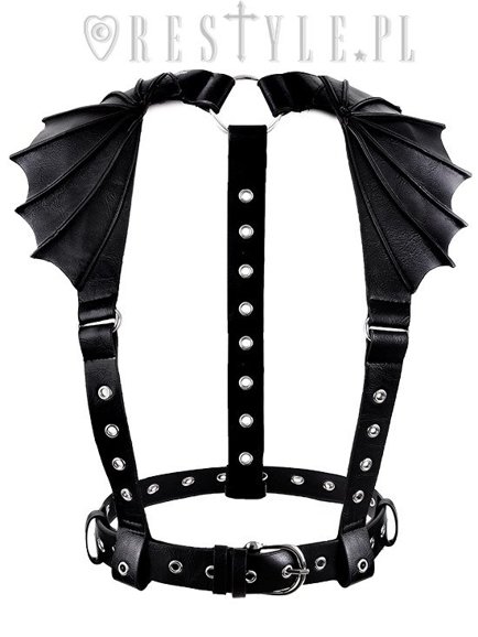 Gothic Accessory, Occult fashion "BAT WINGS HARNESS BELT"