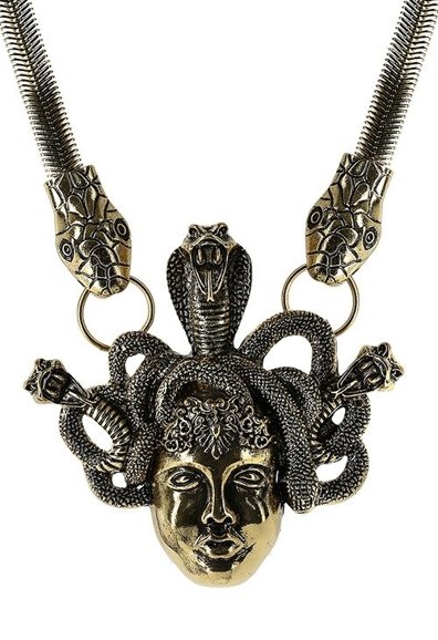 Medusa Necklace Gold