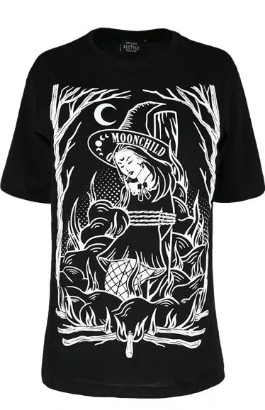 unisex t-shirt BURN THE WITCH OVERSIZED