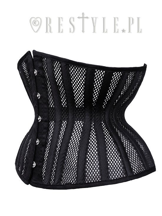 Gothic corset, hourglass shape, sturdy CU10 Black Brocade