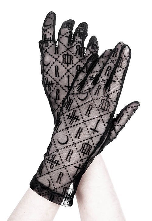 Restyle - Luxurious Goth - Mesh Goth Gloves / Goth Accessory
