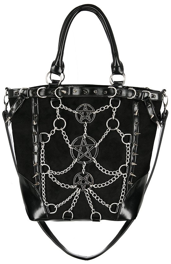 Gothic Bags and Purses Pentagram Star Zipper Chain India