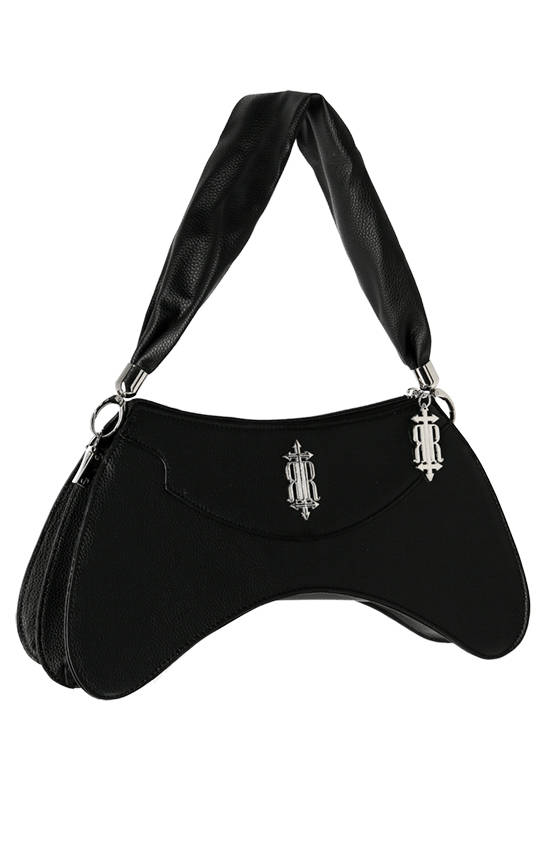 CROISSANT LOGO BAG, patchwork crescent purse - Restyle