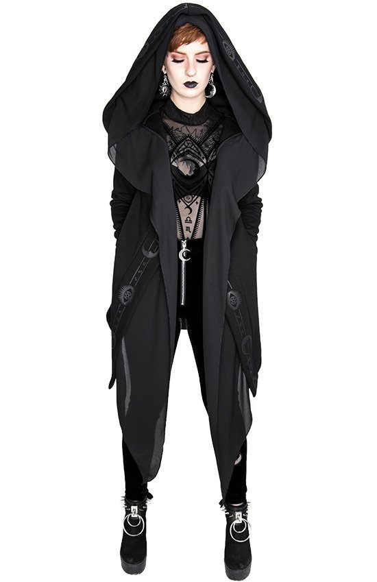 Black on sale goth hoodie