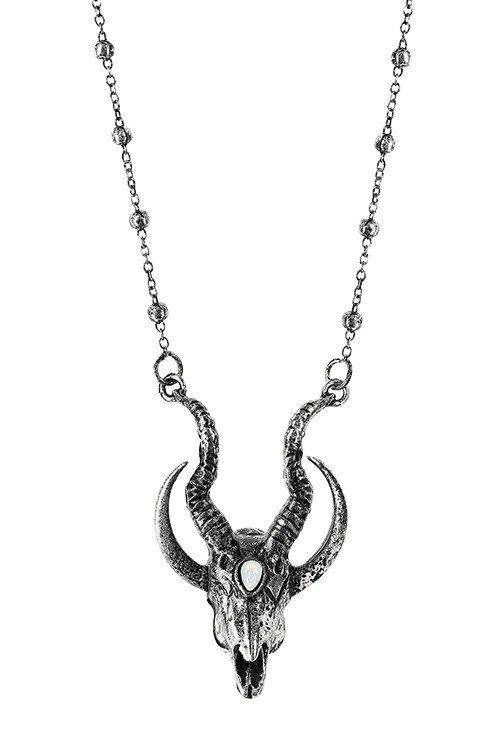 Alba Goth/Occult Jewellery ~ GOLDEN SKULL Necklace ~ Was £4.25 NOW ONLY £3.95 