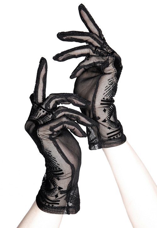 Restyle - Luxurious Goth - Mesh Goth Gloves / Goth Accessory