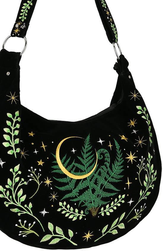 HERBAL Hobo Bag Fern Embroidery - Restyle