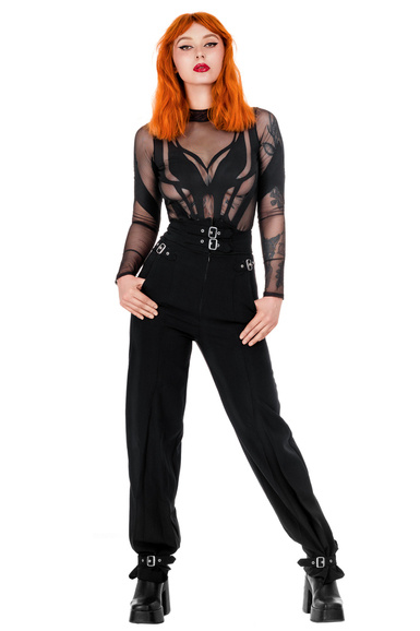 BUCKLE UP  ELEGANT TROUSERS with high waist