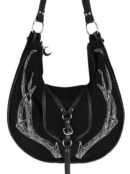 Black Antlers Hobo cross bag for a nature lovers