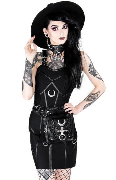 Black Gothic Bandage Moon Top - Restyle