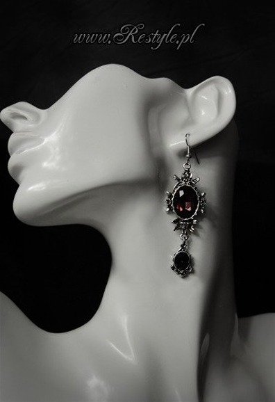 Restyle Wild Roses Evening Gothic Romantic Emo Punk Womens Earrings Jewelry 