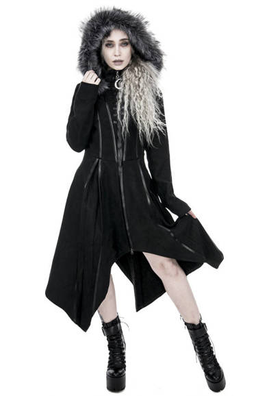 FUTURO SIBERIAN COAT Winter Gothic coat with oversized hood
