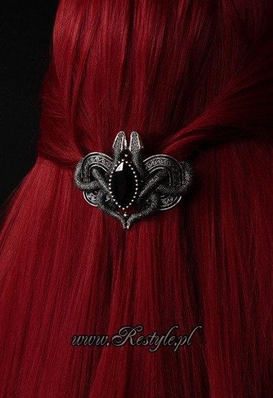 Restyle Moon Geometry Hairclip Occult Jewelry Barrette Crescent Moon Symbol Goth 