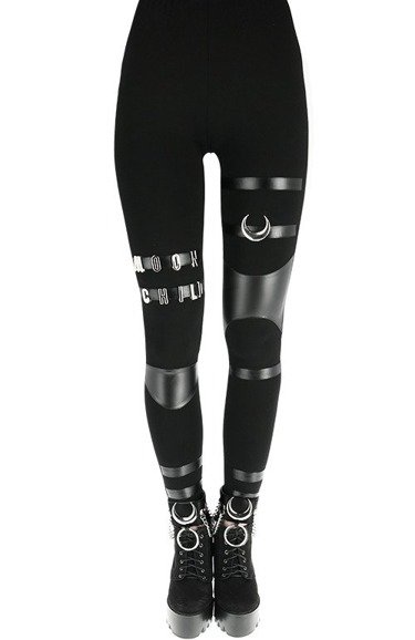 MOON CHILD LEGGINGS black gothic pants with panels 