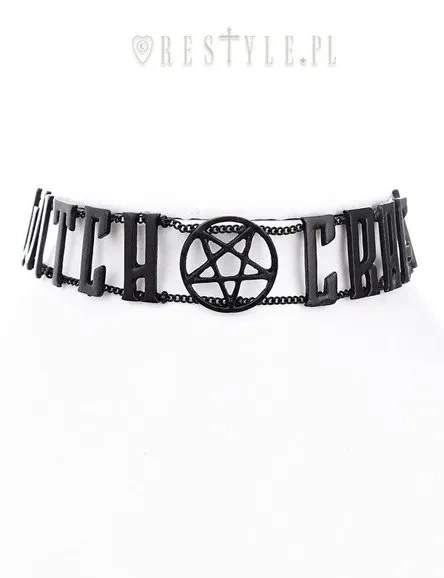 HEXEREI SCHWARZES KETTENHALSBAND