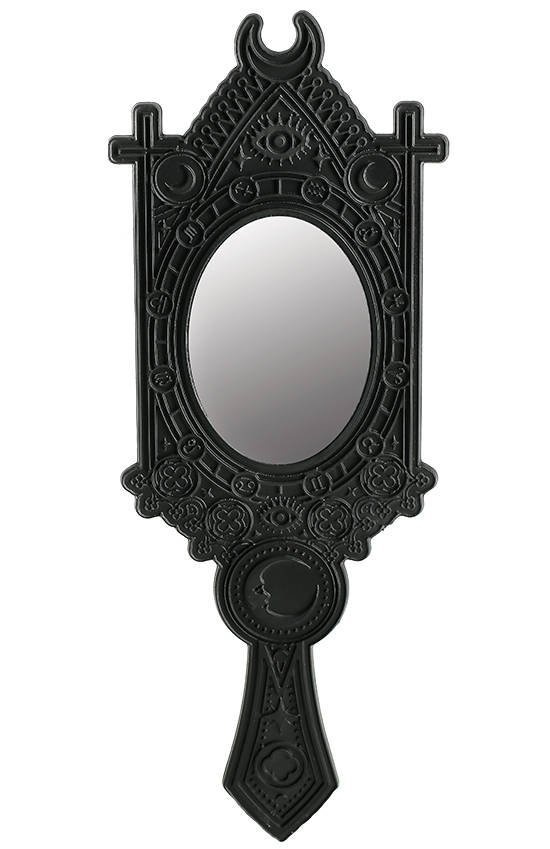 Fortune Teller Mirror with Crescent and zodiac signs