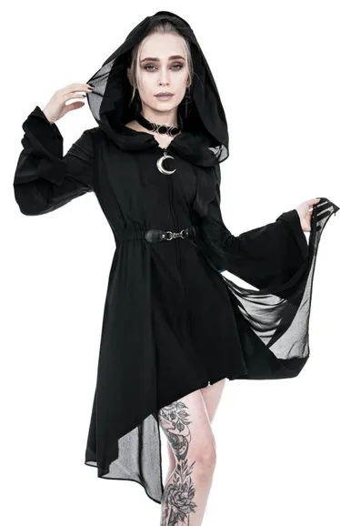 Langer Kapuzenmantel DARK FAY Floaty Coat