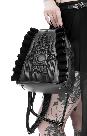 Midnight Moon Backpack Plecak pokryty haftami