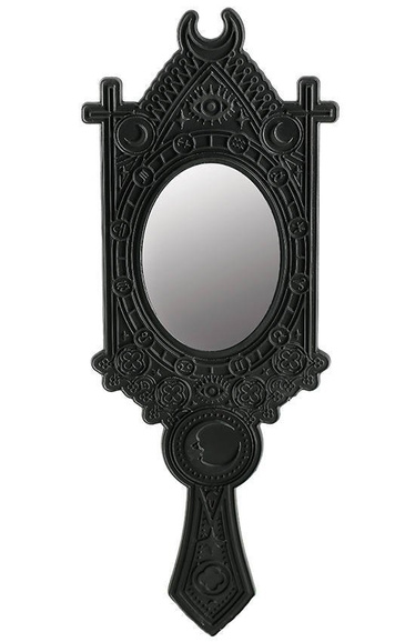 Fortune Teller Mirror with Crescent and zodiac signs  