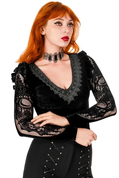 CATHEDRALIS BODYSUIT mit Kathedralenmuster auf dem Rücken
