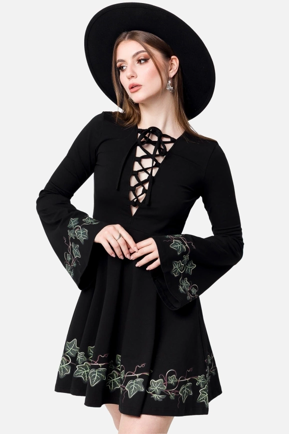 TANGLED VINES MINI KLEID