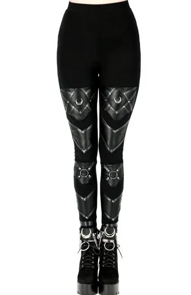 MOON HARNESS LEGGINGS Baumwollhose mit Hosenträgern