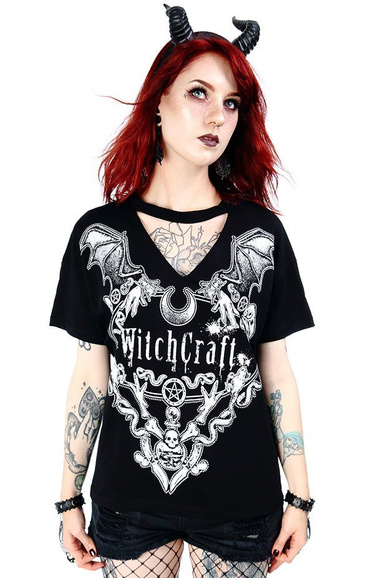 Black gothic choker top Witchcraft