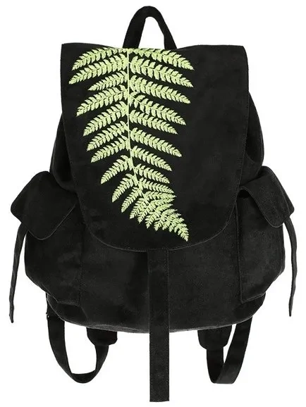 FERN BACKPACK Veganes Wildleder, Waldhexen-Sack