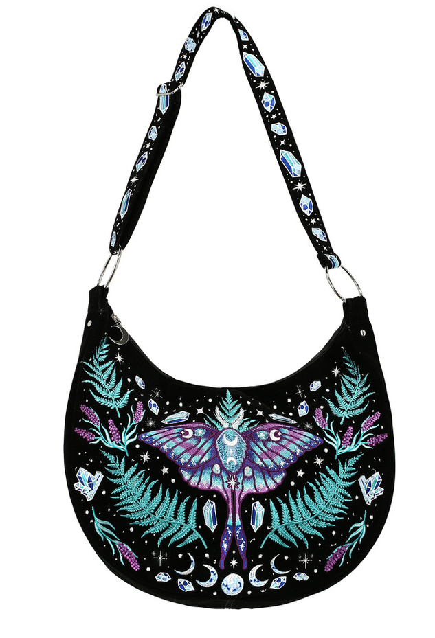 ENCHANTED FOREST HOBO BAG Torebka typu worek z magicznym haftem