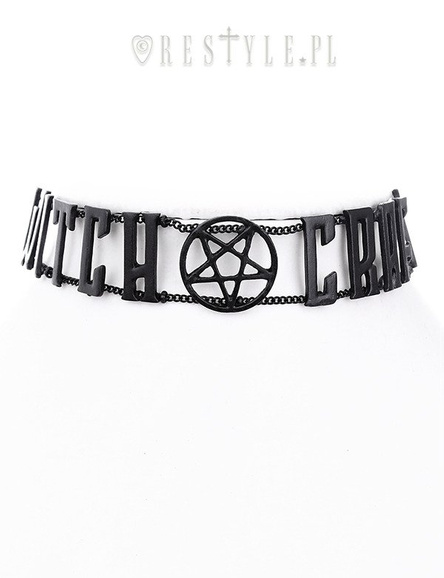 WITCHCRAFT BLACK CHAIN COLLAR