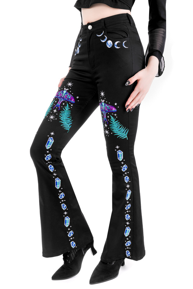 ENCHANTED FOREST BELL-BOTTOM JEANS