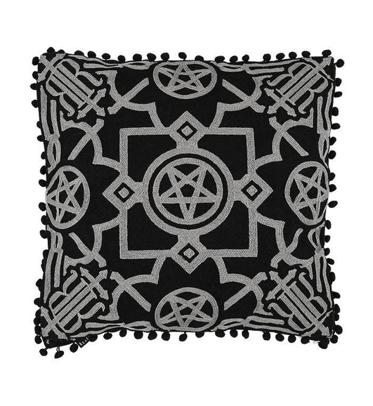 BLAIR BLACK CUSHION Gothic pillowcase dark home decor