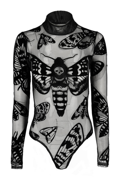 Death's head Hawkmoth mesh bodysuit