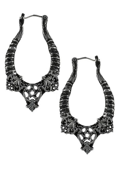 Srebrne kolczyki Horns Earrings