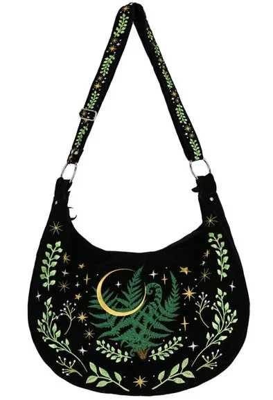 HERBAL Hobo Bag Farn Stickerei