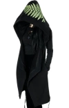 Langer, gotischer Fern Hoodie mit übergroßer Kapuze "FOREST WITCH"