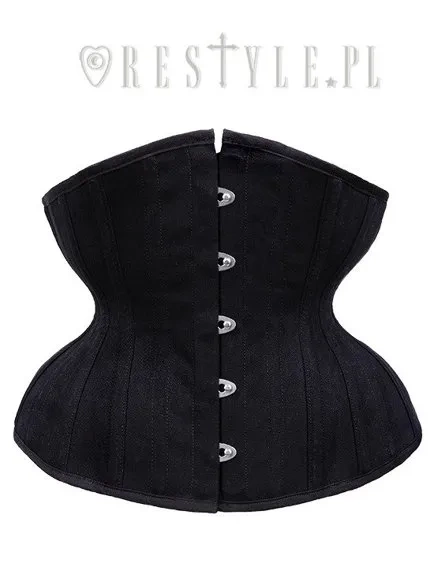 Czarny klasyczny gorset mocno modelujący "CU7 Black Matte Underbust”