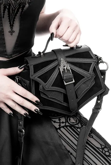 Night Creature Shoulder Bag Małą torebka z katedralną klamrą