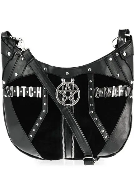 Sack Tasche "WITCHCRAFT HOBO BAG" Pentagramm Geldbörse