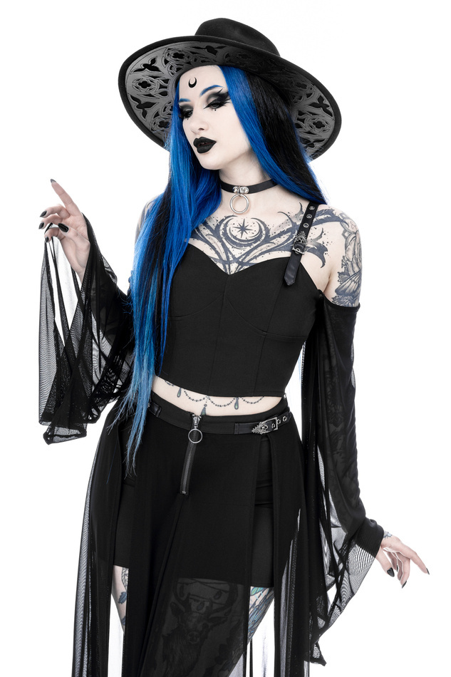 MIDNIGHT VEIL LONG SLEEVE TOP