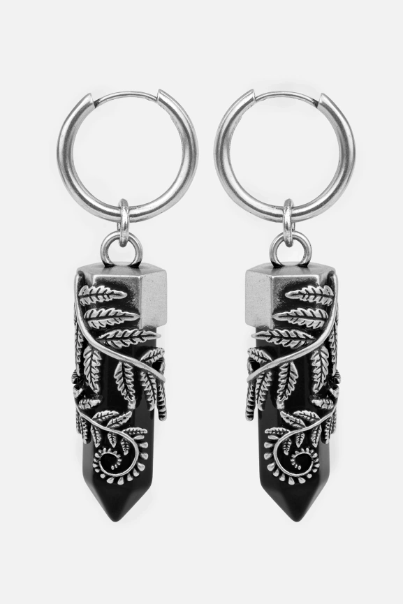 CRYSTAL FERN EARRINGS