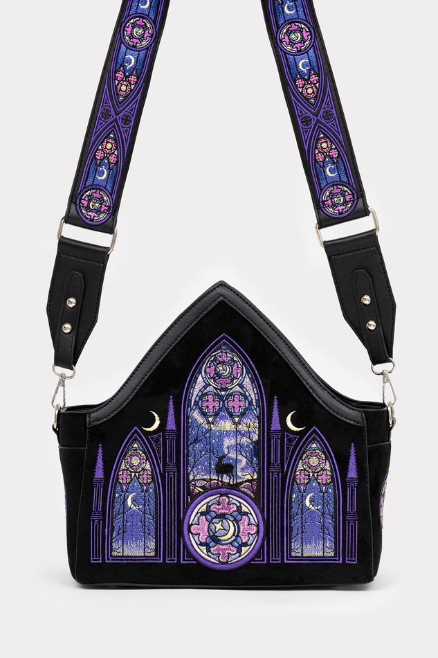 AURORA CROSS BODY BAG NORTHERN LIGHTS EMBROIDERY