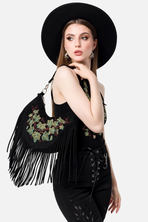 TANGLED VINES TASSEL BAG