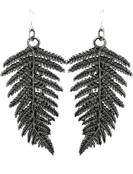 FERN EARRINGS SILVER