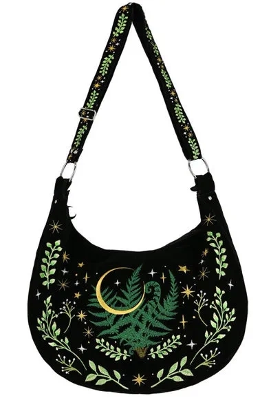 HERBAL Hobo Bag Fern Embroidery