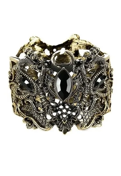 Schlangenarmband Gold, Breite Armspange
