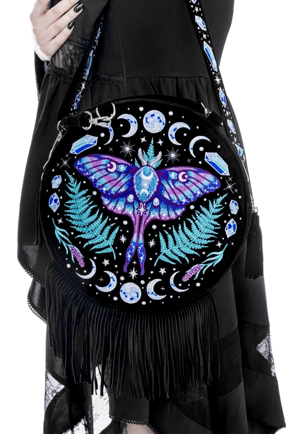 ENCHANTED FOREST ROUND BAG Okrągła Magiczna torebka ćma